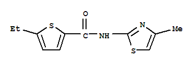 2-Thiophenecarboxamide,5-ethyl-n-(4-methyl-2-thiazolyl)-(9ci)Structure,774588-42-0Structure 2-Thiophenecarboxamide,5-ethyl-n-(4-methyl-2-thiazolyl)-(9ci) Structure,774588-42-0Structure
