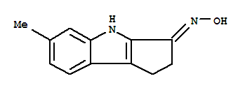 (9ci)-1,4-二氫-6-甲基-環(huán)戊并[b]吲哚-3(2H)-酮肟結(jié)構(gòu)式_774593-76-9結(jié)構(gòu)式