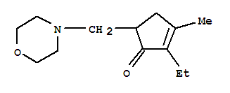(9ci)-2-乙基-3-甲基-5-(4-嗎啉甲基)-2-環(huán)戊烯-1-酮結(jié)構(gòu)式_775225-37-1結(jié)構(gòu)式