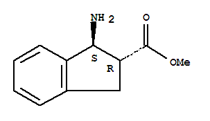 (1s,2r)-1-氨基-2,3-二氫-1H-茚-2-羧酸甲酯結(jié)構(gòu)式_775272-33-8結(jié)構(gòu)式