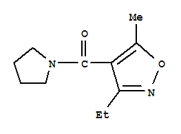 (9ci)-1-[(3-乙基-5-甲基-4-異噁唑基)羰基]-吡咯烷結(jié)構(gòu)式_775299-69-9結(jié)構(gòu)式