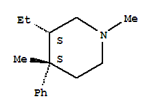 Piperidine, 3-ethyl-1,4-dimethyl-4-phenyl-, cis-(9ci)Structure,775523-26-7Structure Piperidine, 3-ethyl-1,4-dimethyl-4-phenyl-, cis-(9ci) Structure,775523-26-7Structure