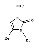 (9ci)-1-氨基-3-乙基-1,3-二氫-4-甲基-2H-咪唑-2-酮結(jié)構(gòu)式_775553-05-4結(jié)構(gòu)式