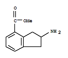(9ci)-2-氨基-2,3-二氫-1H-茚-4-羧酸甲酯結(jié)構(gòu)式_775566-39-7結(jié)構(gòu)式