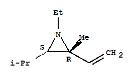 順式-(9ci)-2-乙烯-1-乙基-2-甲基-3-(1-甲基乙基)-氮丙啶結(jié)構(gòu)式_77717-83-0結(jié)構(gòu)式