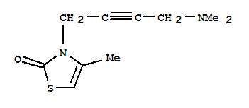 (9ci)-3-[4-(二甲基氨基)-2-丁炔基]-4-甲基-2(3H)-噻唑酮結構式_777801-82-8結構式