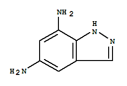 (9ci)-1H-吲唑-5,7-二胺結(jié)構(gòu)式_777802-08-1結(jié)構(gòu)式