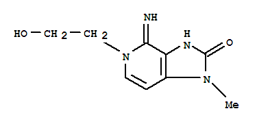 (9ci)-1,3,4,5-四氫-5-(2-羥基乙基)-4-亞氨基-1-甲基-2H-咪唑并[4,5-c]吡啶-2-酮結構式_777813-86-2結構式
