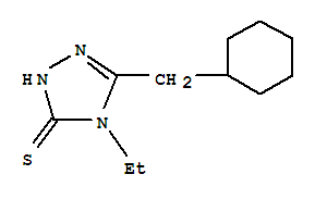 3H-1,2,4-triazole-3-thione,5-(cyclohexylmethyl)-4-ethyl-2,4-dihydro-(9ci)Structure,777879-36-4Structure 3H-1,2,4-triazole-3-thione,5-(cyclohexylmethyl)-4-ethyl-2,4-dihydro-(9ci) Structure,777879-36-4Structure