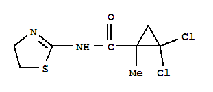 2,2-二氯-n-(4,5-二氫-2-噻唑)-1-甲基-環(huán)丙烷羧酰胺結(jié)構(gòu)式_777879-58-0結(jié)構(gòu)式