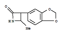 (9ci)-3-(1,3-苯并二氧雜環(huán)戊烯l-5-基)-4-甲基-2-氮雜啶酮結(jié)構(gòu)式_777885-29-7結(jié)構(gòu)式