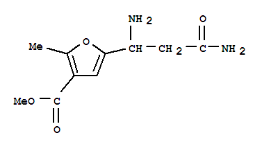 3-Furancarboxylicacid,5-(1,3-diamino-3-oxopropyl)-2-methyl-,methylester(9ci)Structure,777887-95-3Structure 3-Furancarboxylicacid,5-(1,3-diamino-3-oxopropyl)-2-methyl-,methylester(9ci) Structure,777887-95-3Structure