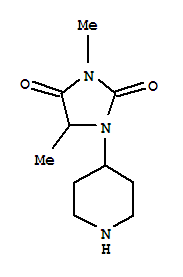 2,4-Imidazolidinedione,3,5-dimethyl-1-(4-piperidinyl)-(9ci)Structure,778526-21-9Structure 2,4-Imidazolidinedione,3,5-dimethyl-1-(4-piperidinyl)-(9ci) Structure,778526-21-9Structure