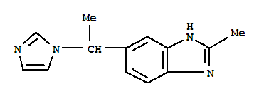(9ci)-5-[1-(1H-咪唑-1-基)乙基]-2-甲基-1H-苯并咪唑結(jié)構(gòu)式_779287-52-4結(jié)構(gòu)式