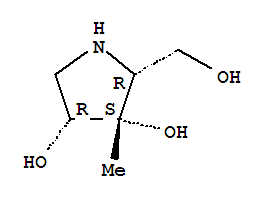 3,4-Pyrrolidinediol,2-(hydroxymethyl)-3-methyl-,(2r,3s,4r)-(9ci)Structure,779308-12-2Structure 3,4-Pyrrolidinediol,2-(hydroxymethyl)-3-methyl-,(2r,3s,4r)-(9ci) Structure,779308-12-2Structure