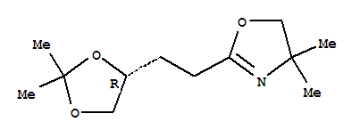 (9ci)-2-[2-[(4r)-2,2-二甲基-1,3-二氧雜烷-4-基]乙基]-4,5-二氫-4,4-二甲基-噁唑結(jié)構(gòu)式_779352-55-5結(jié)構(gòu)式