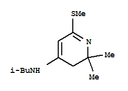 (9ci)-2,3-二氫-2,2-二甲基-n-(2-甲基丙基)-6-(甲基硫代)-4-吡啶胺結(jié)構(gòu)式_779981-94-1結(jié)構(gòu)式