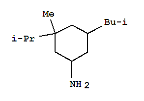 (9ci)-3-甲基-3-(1-甲基乙基)-5-(2-甲基丙基)-環(huán)己胺結(jié)構(gòu)式_780739-48-2結(jié)構(gòu)式