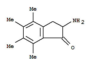 (9ci)-2-氨基-2,3-二氫-4,5,6,7-四甲基-1H-茚-1-酮結(jié)構(gòu)式_780743-34-2結(jié)構(gòu)式