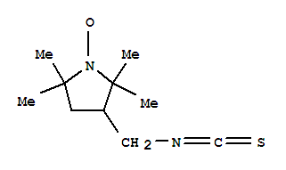 3-(Isothiocyanatomethyl)-2,2,5,5-tetramethyl-1-pyrrolidinyloxyStructure,78140-52-0Structure 3-(Isothiocyanatomethyl)-2,2,5,5-tetramethyl-1-pyrrolidinyloxy Structure,78140-52-0Structure