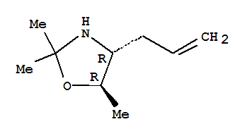(4r-反式)-(9ci)-2,2,5-三甲基-4-(2-丙烯基)-噁唑啉結構式_781579-91-7結構式