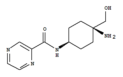 (9CI)-N-[順式-4-氨基-4-(羥基甲基)環(huán)己基]-吡嗪羧酰胺結(jié)構(gòu)式_781607-51-0結(jié)構(gòu)式