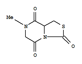 (9ci)-四氫-7-甲基-3H-噻唑并[3,4-a]吡嗪-3,5,8-三酮結(jié)構(gòu)式_781648-42-8結(jié)構(gòu)式