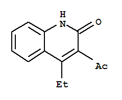 (9ci)-3-乙?；?4-乙基-2(1H)-喹啉酮結(jié)構(gòu)式_781665-09-6結(jié)構(gòu)式