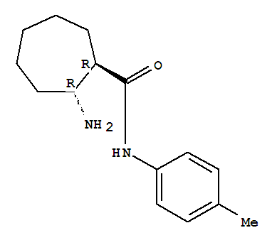 反式-(9ci)-2-氨基-n-(4-甲基苯基)-環(huán)庚烷羧酰胺結(jié)構(gòu)式_782394-78-9結(jié)構(gòu)式