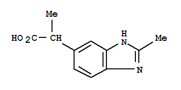 (9ci)-alpha,2-二甲基-1H-苯并咪唑-5-乙酸結(jié)構(gòu)式_782394-99-4結(jié)構(gòu)式