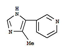 (9CI)-3-(5-甲基-1H-咪唑-4-基)-吡啶結(jié)構(gòu)式_782445-41-4結(jié)構(gòu)式