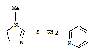 (9CI)-2-[[(4,5-二氫-1-甲基-1H-咪唑-2-基)硫代]甲基]-吡啶結(jié)構(gòu)式_783247-73-4結(jié)構(gòu)式