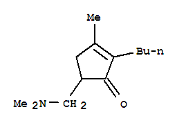 (9ci)-2-丁基-5-[(二甲基氨基)甲基]-3-甲基-2-環(huán)戊烯-1-酮結(jié)構(gòu)式_784079-91-0結(jié)構(gòu)式