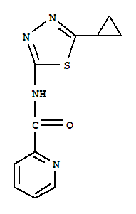 (9ci)-n-(5-環(huán)丙基-1,3,4-噻二唑-2-基)-2-吡啶羧酰胺結(jié)構(gòu)式_784166-15-0結(jié)構(gòu)式
