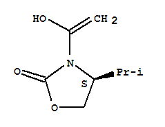 (s)-(9ci)-3-(1-羥基乙烯)-4-(1-甲基乙基)-2-噁唑烷酮結(jié)構(gòu)式_785021-63-8結(jié)構(gòu)式