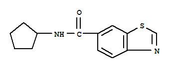 6-Benzothiazolecarboxamide,n-cyclopentyl-(9ci)Structure,785708-40-9Structure 6-Benzothiazolecarboxamide,n-cyclopentyl-(9ci) Structure,785708-40-9Structure