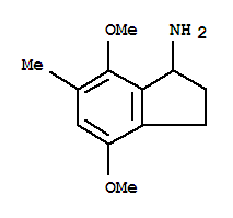 (9ci)-2,3-二氫-4,7-二甲氧基-6-甲基-1H-茚-1-胺結構式_785717-80-8結構式