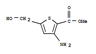 2-Thiophenecarboxylicacid,3-amino-5-(hydroxymethyl)-,methylester(9ci)Structure,785803-61-4Structure 2-Thiophenecarboxylicacid,3-amino-5-(hydroxymethyl)-,methylester(9ci) Structure,785803-61-4Structure