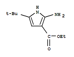 (9ci)-2-氨基-5-(1,1-二甲基乙基)-1H-吡咯-3-羧酸乙酯結(jié)構(gòu)式_785806-32-8結(jié)構(gòu)式