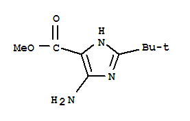 5-氨基-2-(1,1-二甲基乙基)-1H-咪唑-4-羧酸甲酯結(jié)構(gòu)式_785806-33-9結(jié)構(gòu)式