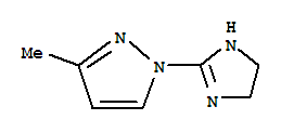 (9ci)-1-(4,5-二氫-1H-咪唑-2-基)-3-甲基-1H-吡唑結(jié)構(gòu)式_786588-78-1結(jié)構(gòu)式