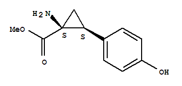 順式-(9ci)-1-氨基-2-(4-羥基苯基)-環(huán)丙烷羧酸甲酯結(jié)構(gòu)式_786603-03-0結(jié)構(gòu)式