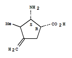 (1r,2s)-(9ci)-2-氨基-3-甲基-4-亞甲基-環(huán)戊烷羧酸結(jié)構(gòu)式_786638-71-9結(jié)構(gòu)式