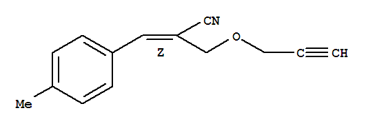(2z)-(9ci)-3-(4-甲基苯基)-2-[(2-丙炔氧基)甲基]-2-丙烯腈結(jié)構(gòu)式_786682-44-8結(jié)構(gòu)式