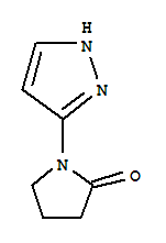 (9ci)-1-(1H-吡唑-3-基)-2-吡咯烷酮結構式_786700-16-1結構式