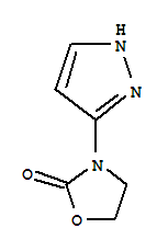 (9ci)-3-(1H-吡唑-3-基)-2-噁唑烷酮結構式_786700-22-9結構式