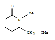 2-Piperidinethione, 6-(methoxymethyl)-1-methyl-Structure,787636-53-7Structure 2-Piperidinethione, 6-(methoxymethyl)-1-methyl- Structure,787636-53-7Structure