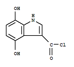 (9ci)-4,7-二羥基-1H-吲哚-3-羰酰氯結(jié)構(gòu)式_78942-72-0結(jié)構(gòu)式