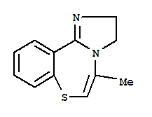 (9ci)-2,3-二氫-5-甲基-咪唑并[1,2-d][1,4]苯并硫氮雜卓結(jié)構(gòu)式_790151-59-6結(jié)構(gòu)式