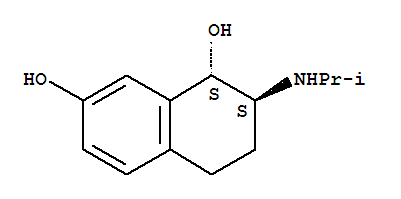 反式-(9ci)-1,2,3,4-四氫-2-[(1-甲基乙基)氨基]-1,7-萘二醇結(jié)構(gòu)式_790170-88-6結(jié)構(gòu)式